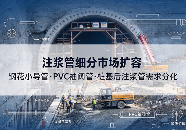 天山注浆管细分市场扩容，隧道钢花小导管、PVC 袖阀管、桩基后注浆管需求分化